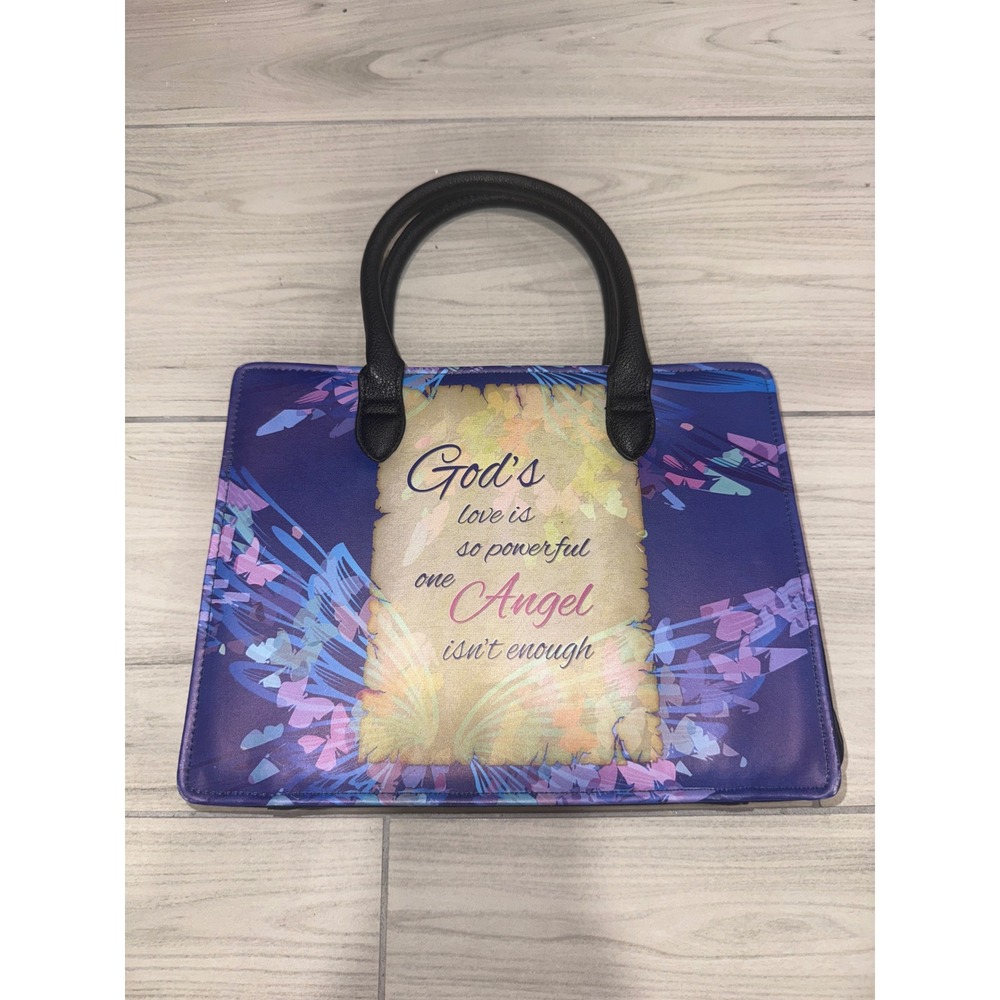 Shades of Color My Angels Bible Cover Organizer Bag‎ Black Bible Cover - Picture 2 of 5